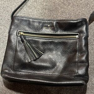 Kate Spade Black Pebbled Leather Crossbody Bag